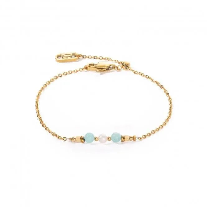 Freshwater Pearl Green Gold Bracelet 1128/30-0516