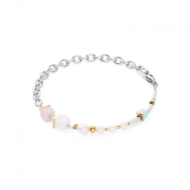 Freshwater Pearl Multicolour Pastell Romantic Bracelet 1125/30-1558