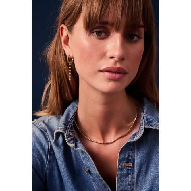 Freshwater Pearl Perla Cinque Earring Charm SJ-CH2379-P-YG
