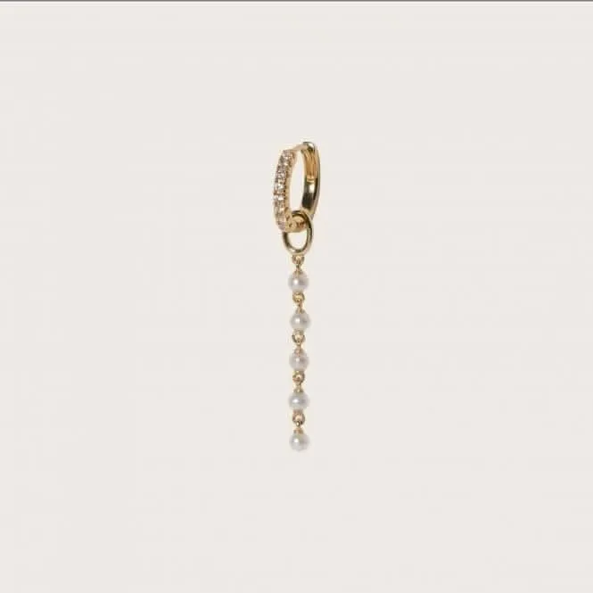 Freshwater Pearl Perla Cinque Earring Charm SJ-CH2379-P-YG
