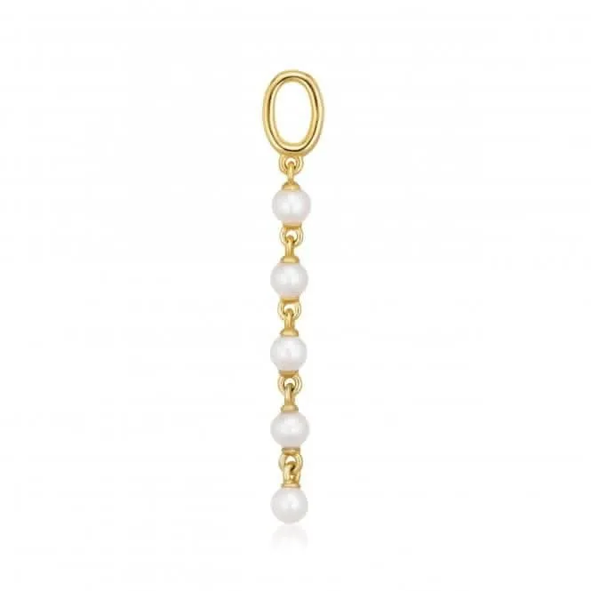 Freshwater Pearl Perla Cinque Earring Charm SJ-CH2379-P-YG
