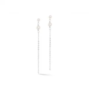 Freshwater Pearl Rose Silver Ear Studs 1128/21-1917