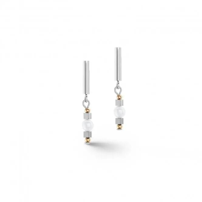 Freshwater Pearl White Silver Ear Studs 1127/21-1417