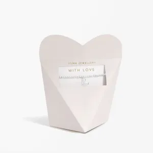 From The Heart Gift Box With Love Silver Plated Bracelet 7680