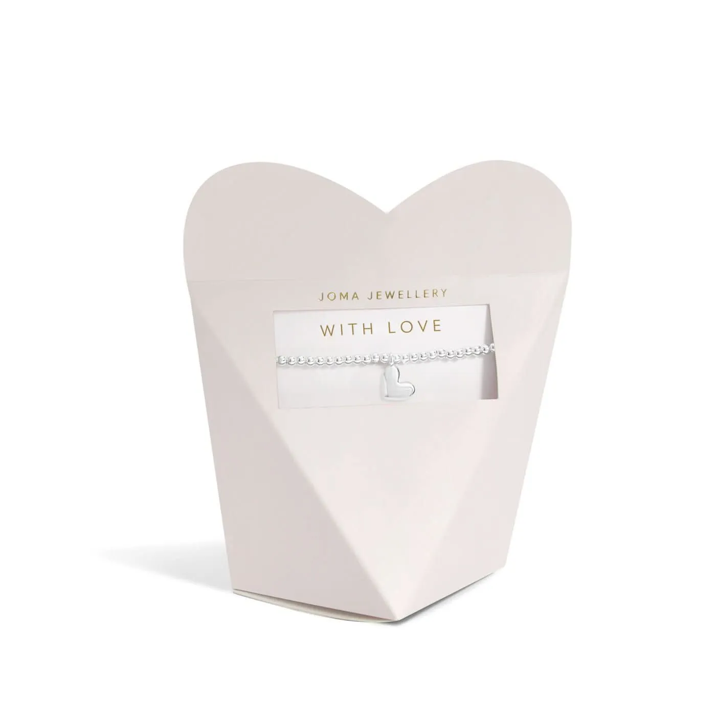 From The Heart Gift Box With Love Silver Plated Bracelet 7680