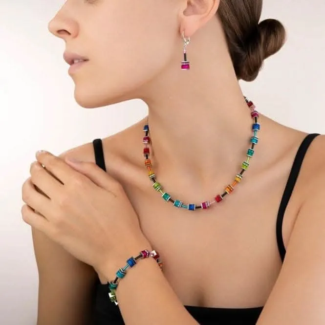 GeoCUBE Classic Polaris & Rhinestone Multicolour Necklace 4409/10-1500