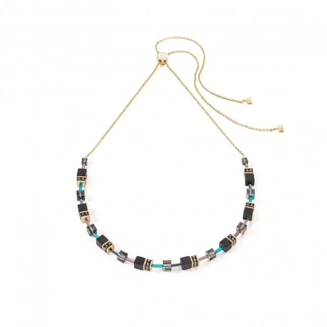 GeoCUBE Iconic Nature Black Multicolour Chain Necklace 3035/10-1315