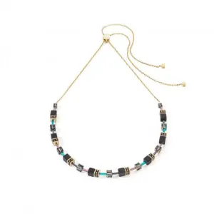 GeoCUBE Iconic Nature Black Multicolour Chain Necklace 3035/10-1315