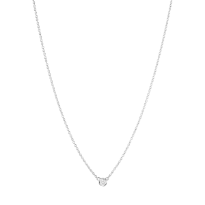 Georg Jensen 18ct White Gold 0.05ct Diamond Signature Diamonds Necklace