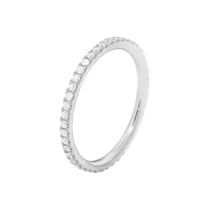 Georg Jensen Aurora 18ct White Gold 0.25ct Diamond Eternity Ring D