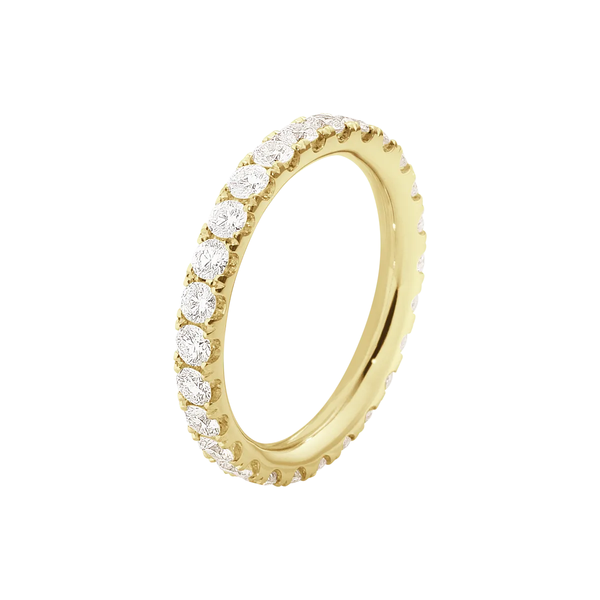 Georg Jensen Aurora 18ct Yellow Gold 0.91ct Diamond Eternity Ring
