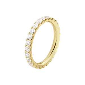 Georg Jensen Aurora 18ct Yellow Gold 0.91ct Diamond Eternity Ring