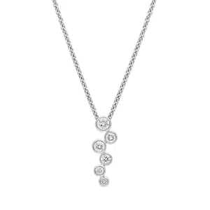 Georg Jensen Cascade 18ct White Gold Diamond Necklace D