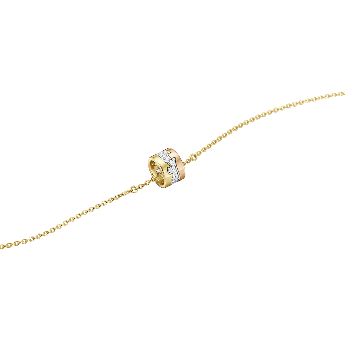Georg Jensen Fusion 18ct Gold Diamond Pave Bracelet D