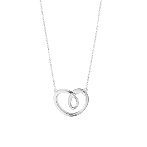 Georg Jensen Hearts Sterling Silver Large Necklace