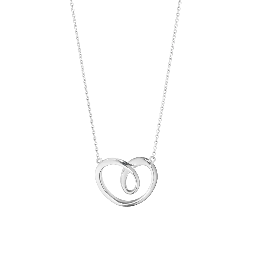 Georg Jensen Hearts Sterling Silver Large Necklace