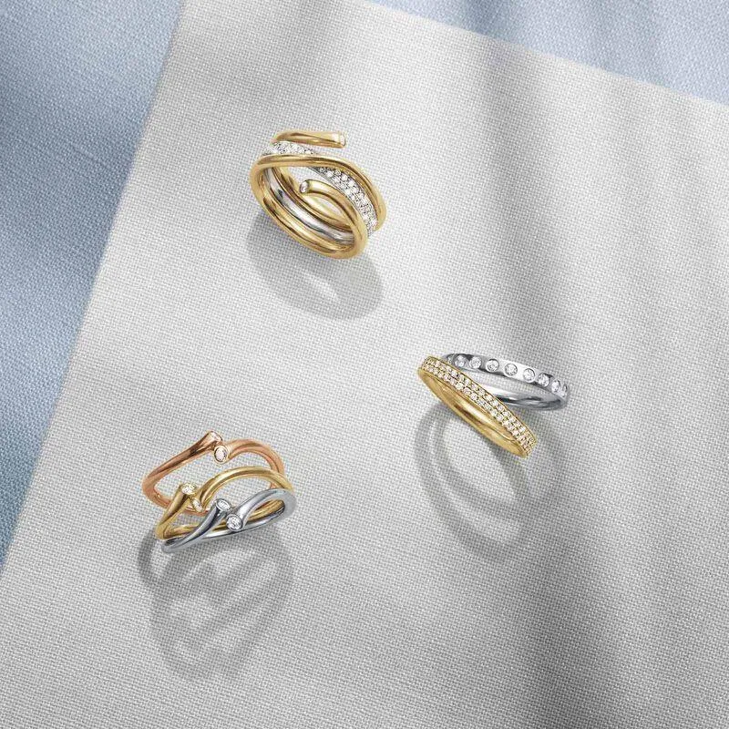 Georg Jensen Magic 18ct White Gold Diamond Ring D