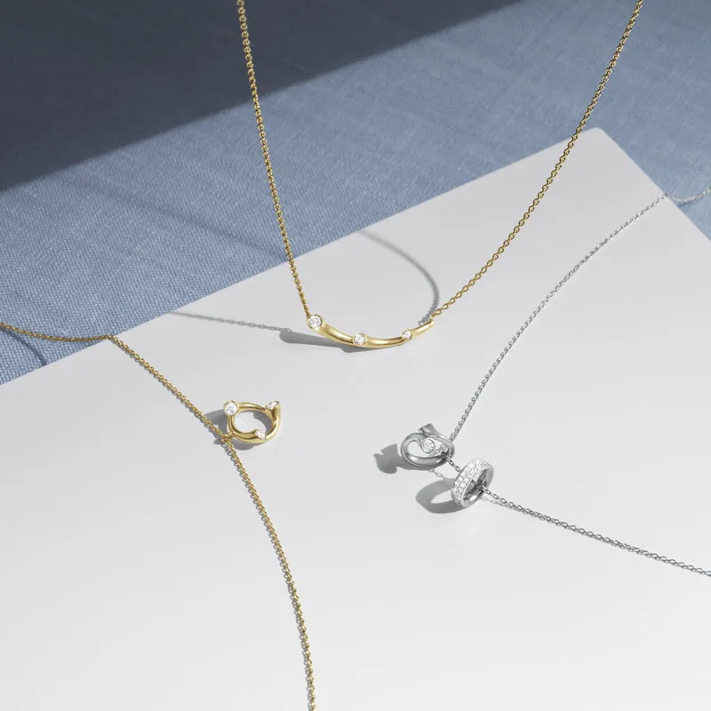 Georg Jensen Magic 18ct Yellow Gold Diamond Necklace
