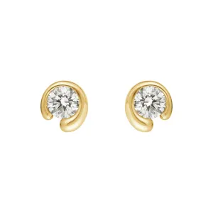 Georg Jensen Mercy 18ct Yellow Gold 0.40ct Diamond Stud Earrings