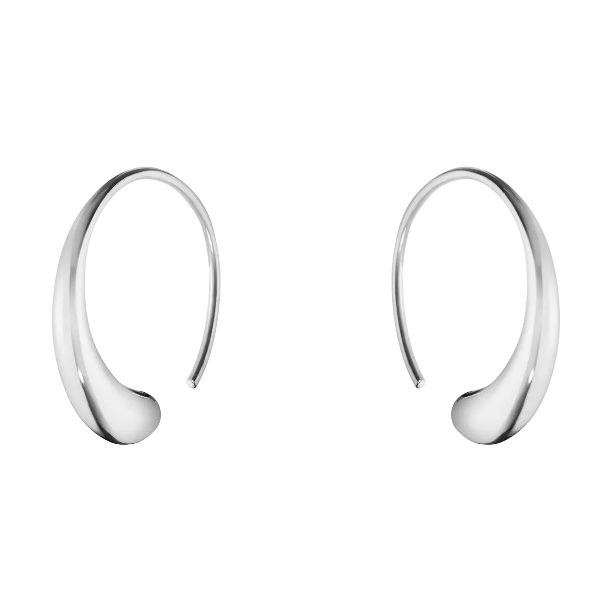 Georg Jensen Mercy Sterling Silver Large Open Hoop Earrings