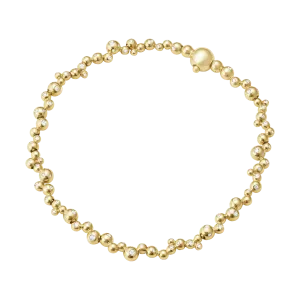 Georg Jensen Moonlight Grapes 18ct Yellow Gold Diamond Slim Bracelet
