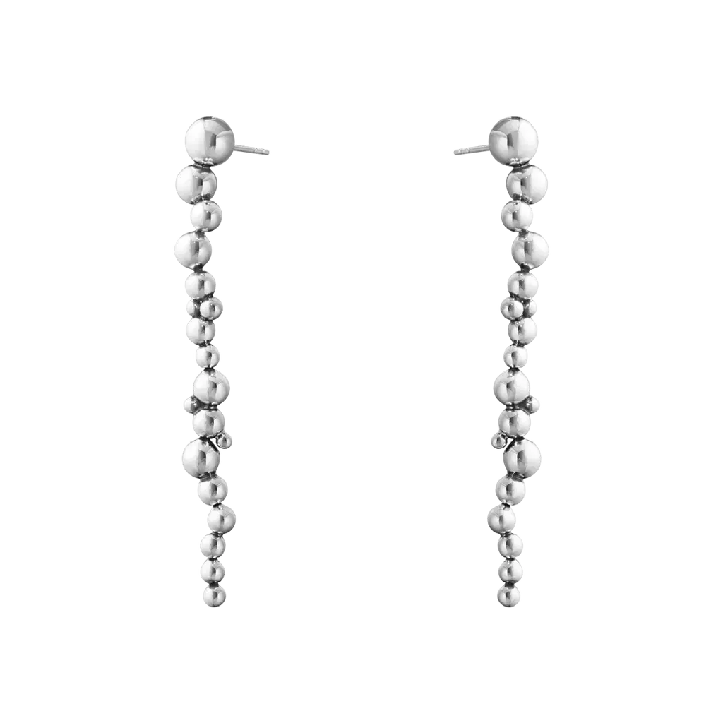 Georg Jensen Moonlight Grapes Sterling Silver Drop Earrings