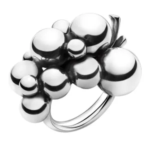 Georg Jensen Moonlight Grapes Sterling Silver Medium Dress Ring