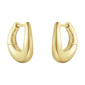 Georg Jensen Offspring 18ct Yellow Gold Hoop Earrings