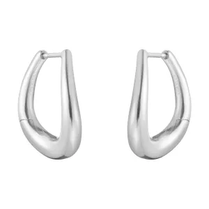 Georg Jensen Offspring Sterling Silver Medium Hoop Earrings