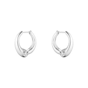 Georg Jensen Reflect Sterling Silver Large Hoop Earrings