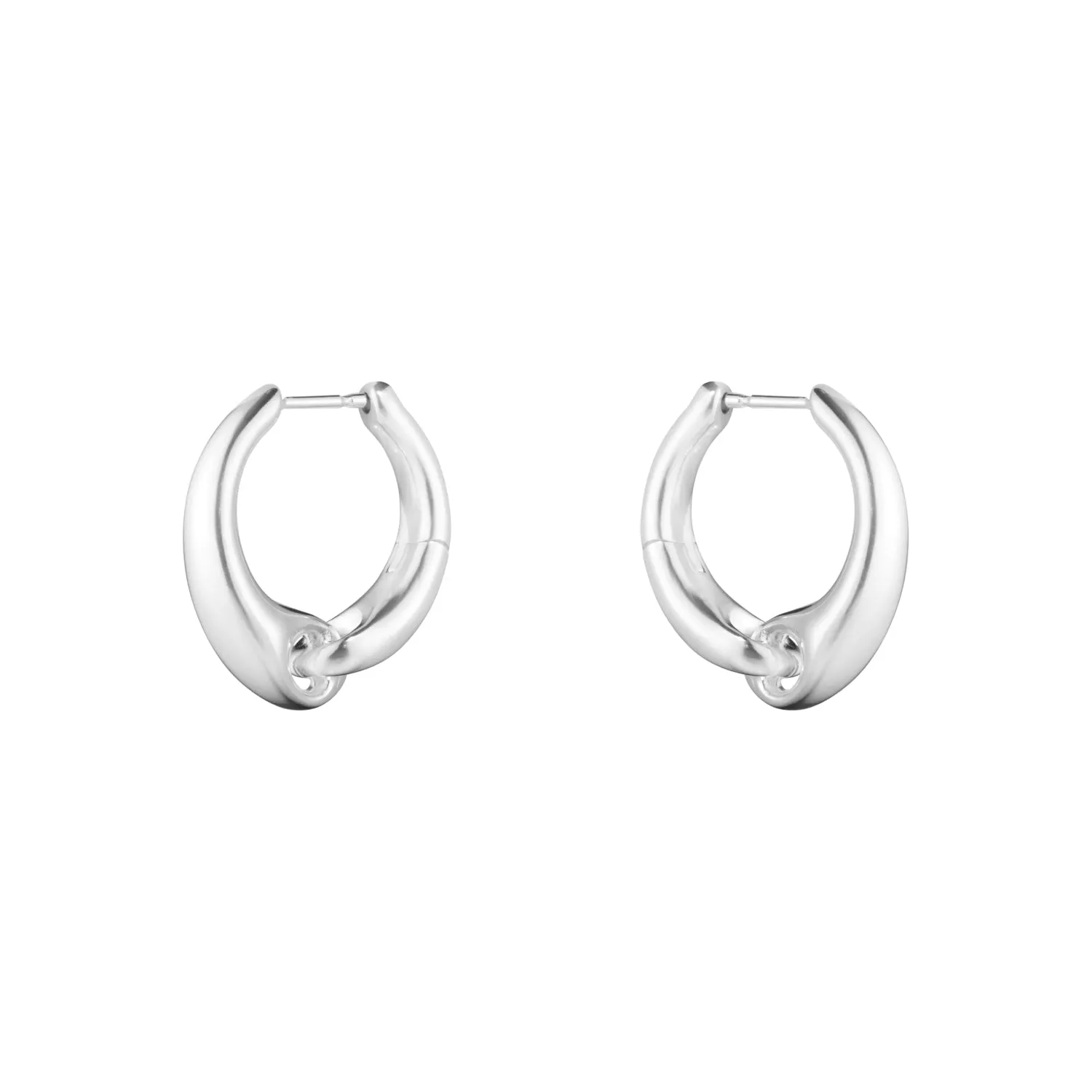 Georg Jensen Reflect Sterling Silver Large Hoop Earrings