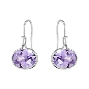 Georg Jensen Savannah Sterling Silver Amethyst Earrings D