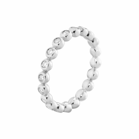 Georg Jensen Aurora 18ct White Gold 0.28ct Diamond Eternity Ring