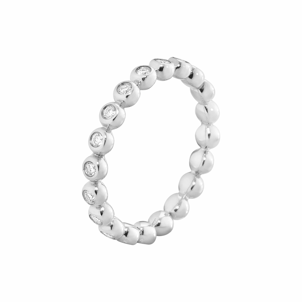Georg Jensen Aurora 18ct White Gold 0.28ct Diamond Eternity Ring
