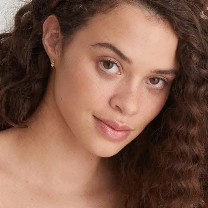 Gold Knot Huggie Hoop Earrings E029-04G