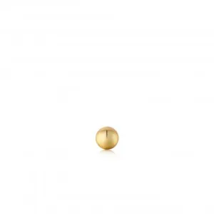 Gold Mini Sphere Barbell Single Earring E035-01G