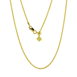 Gold Plated 925 Sterling Silver Adjustable Link Slider Chain with Hanging Heart - DIN00087GP