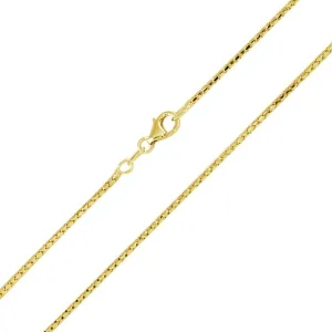 Gold Plated 925 Sterling Silver Correana Chain 1.4mm - ECN00038GP