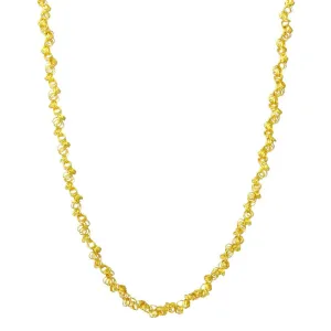 Gold Plated 925 Sterling Silver Rolo Chain with Attached Rolo Spirals - ARN00035GP