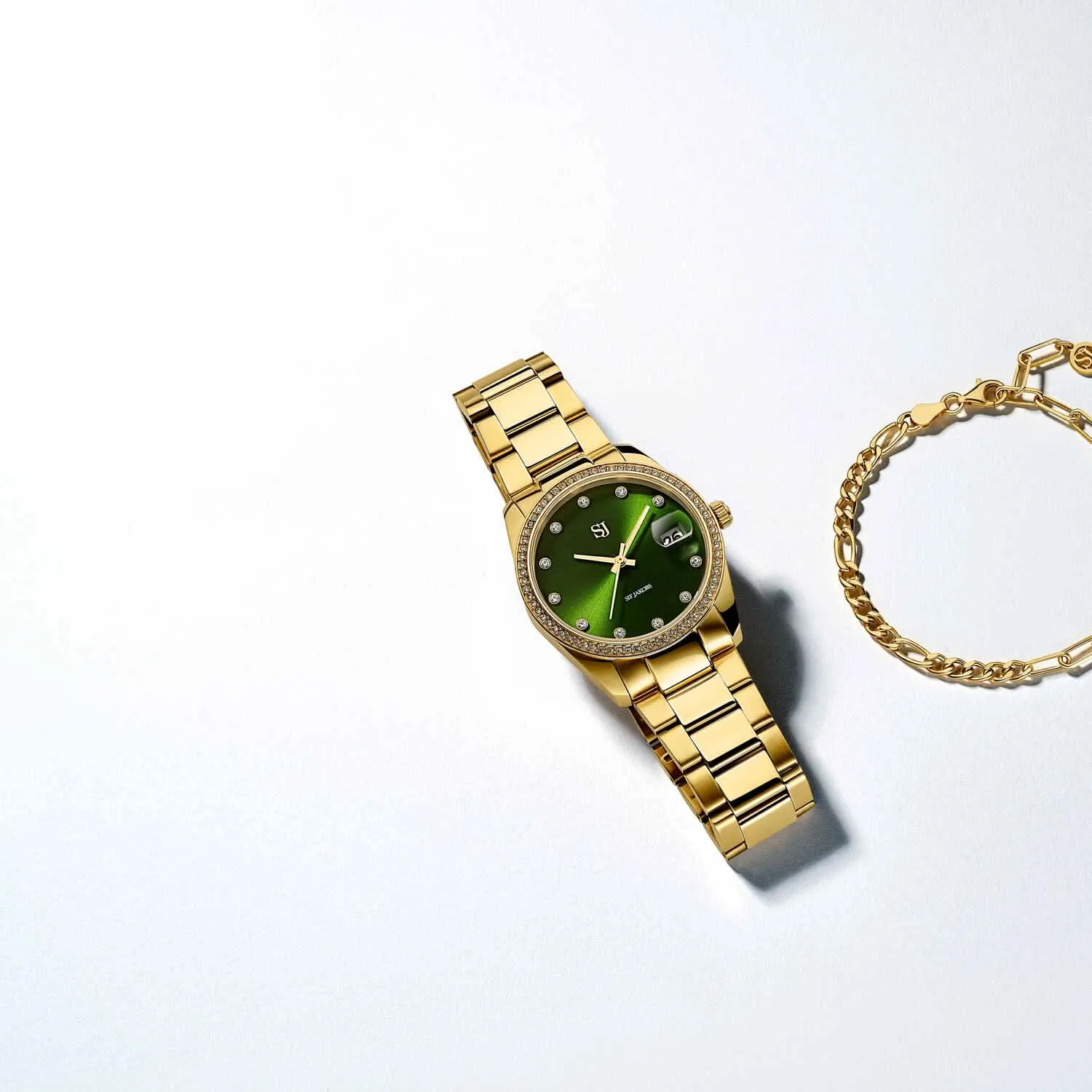 Gold Plated Aurora Set Gold SJ-W1056SET-CZ-YG