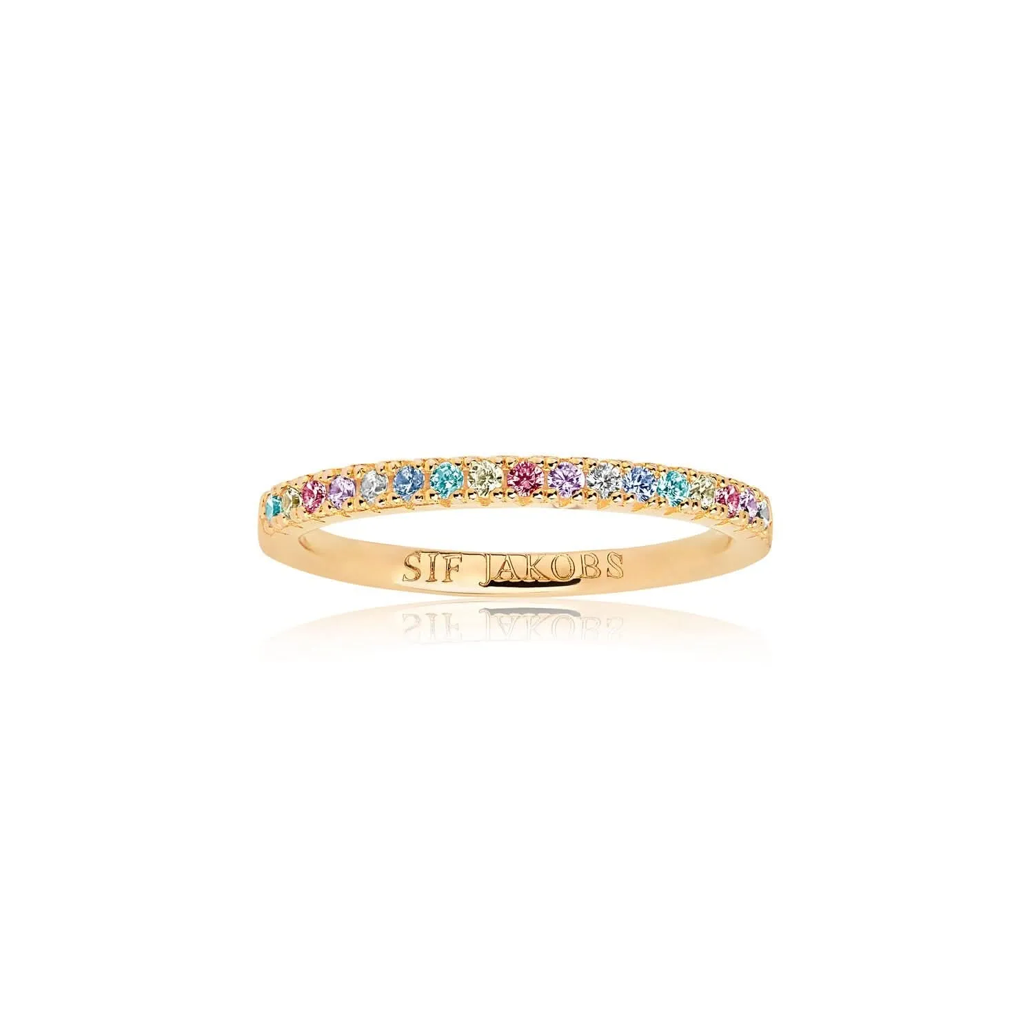 Gold Plated Ellera Ring SJ-R2869-XCZ-YG