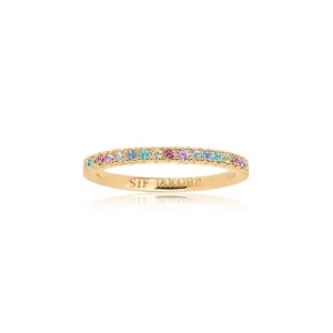 Gold Plated Ellera Ring SJ-R2869-XCZ-YG