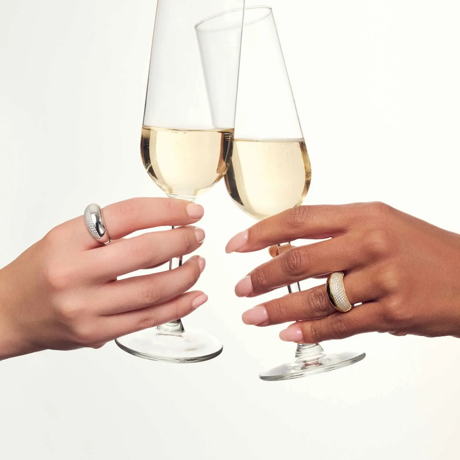 Gold Plated Fasano Ring SJ-R2487-CZ-YG