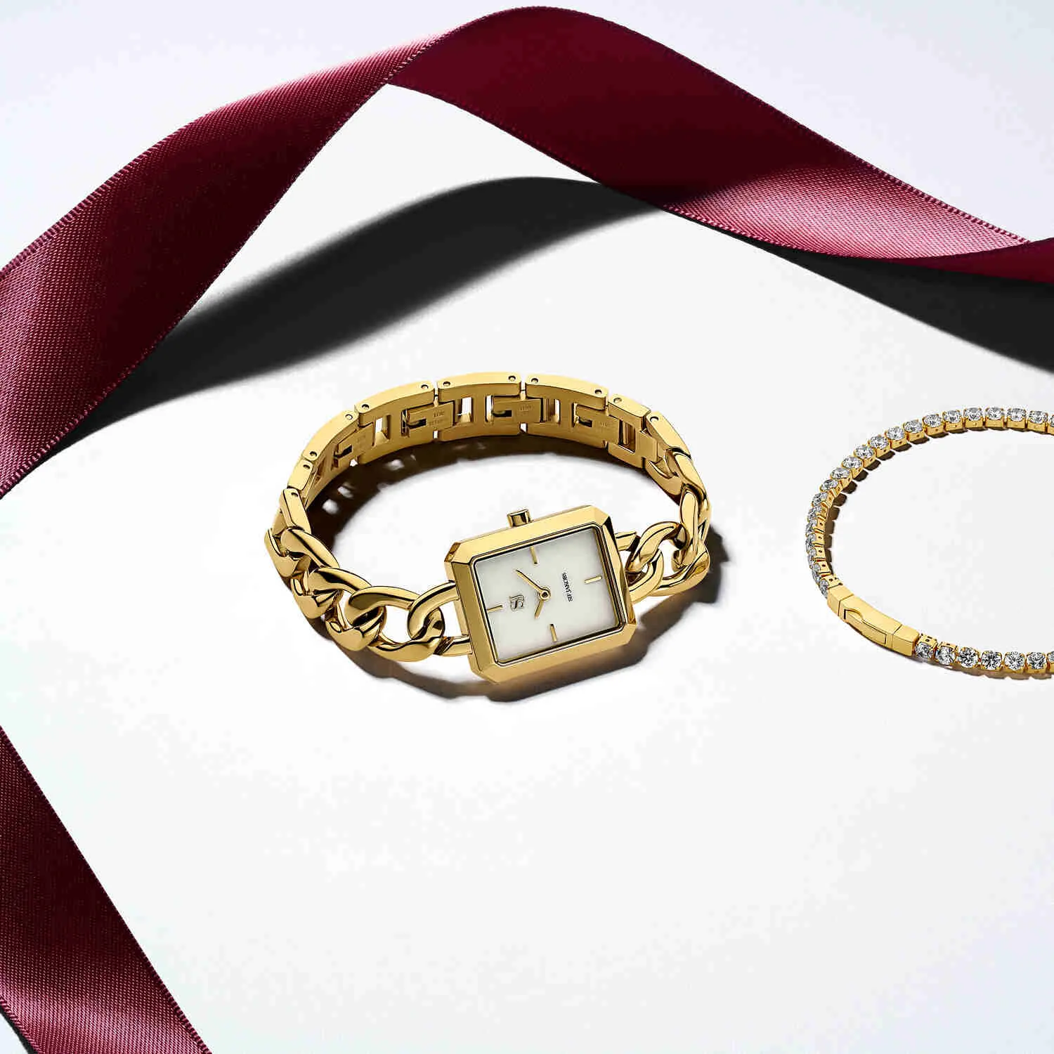 Gold Plated Gisella Watch Set SJ-W1022SET-YG