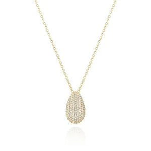 Gold Plated Goccia Altro Necklace SJ-N2480-CZ-YG