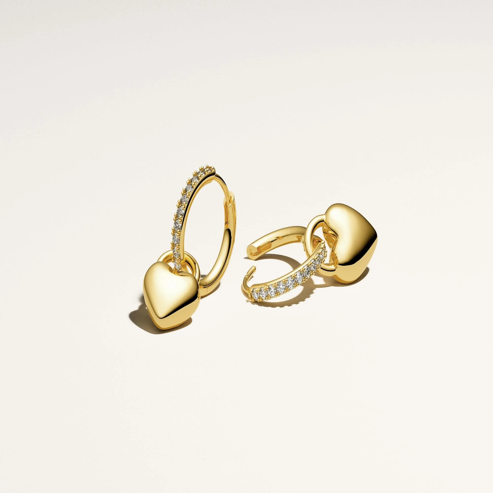 Gold Plated Julia Creolo Earrings SJ-E2612-CZ-YG