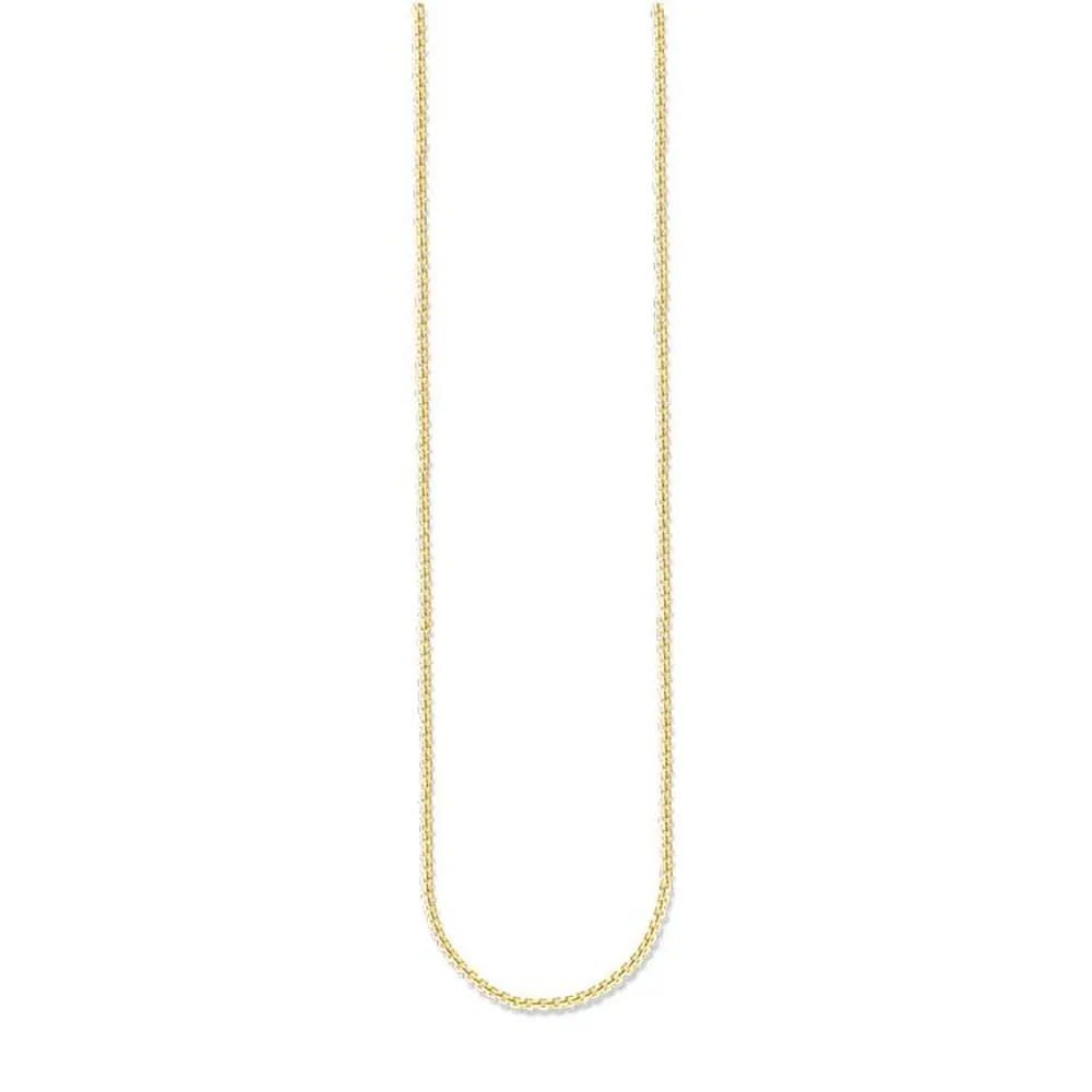 Gold Plated Sterling Silver Thomas Sabo Charm Club Fine Link 45-50cm