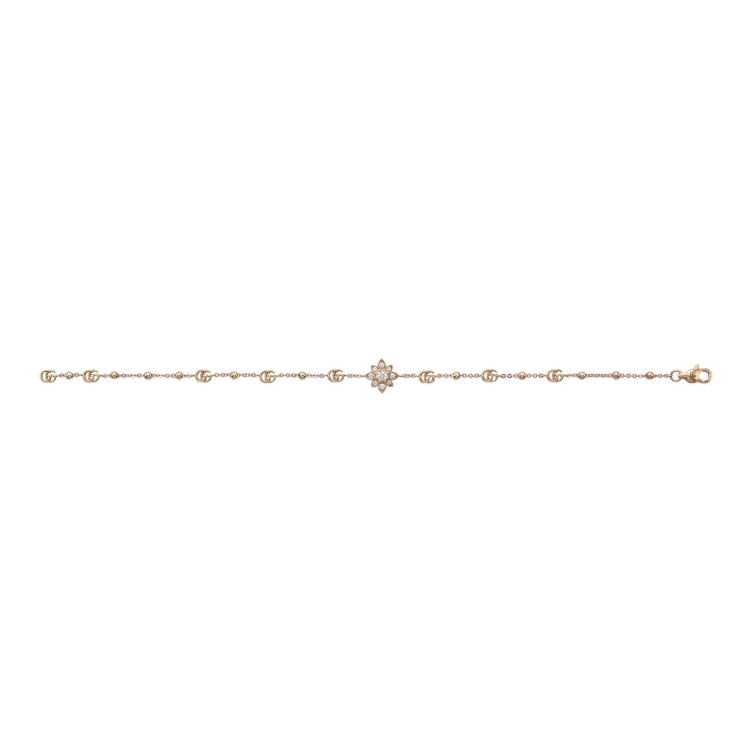 Gucci Flora 18ct Rose Gold Diamond Bracelet D