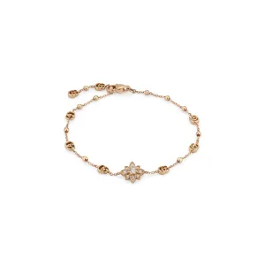 Gucci Flora 18ct Rose Gold Diamond Bracelet D