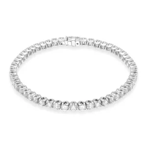 Hans D. Krieger 18ct White Gold 5.24ct Diamond Tennis Bracelet D